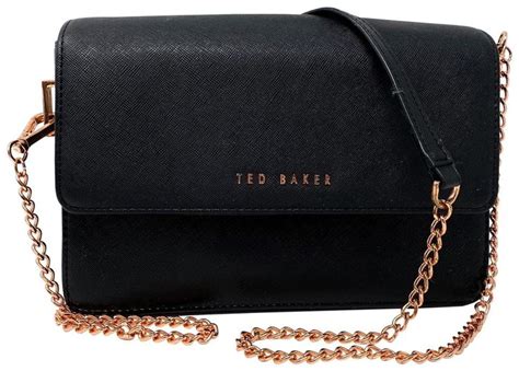 ted baker rose gold metallic fabric|New Ted Baker Metallic Black Crossbody Bag With Bow And .